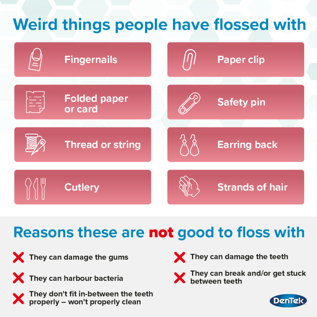 Weird things people have flossed with