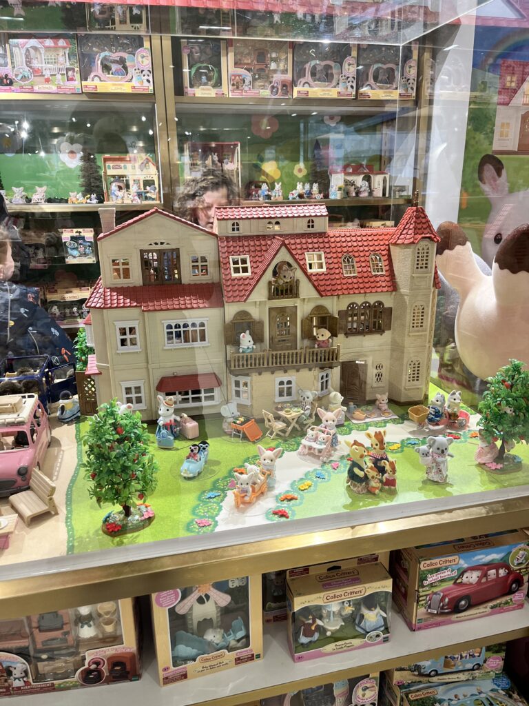 Sylvanian Families display at FAO Schwartz