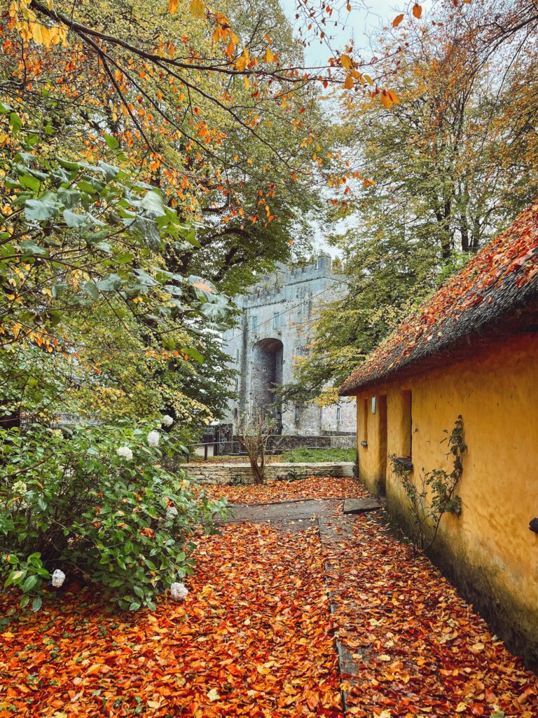 View of Bunratty Castle in the autumn