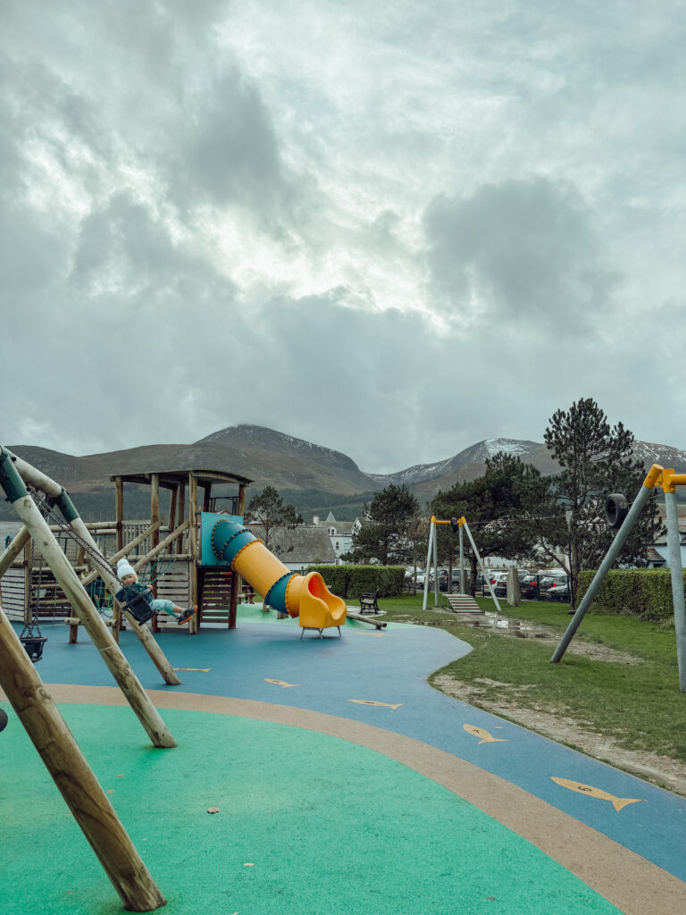 View of the playground in Newcastle, Down