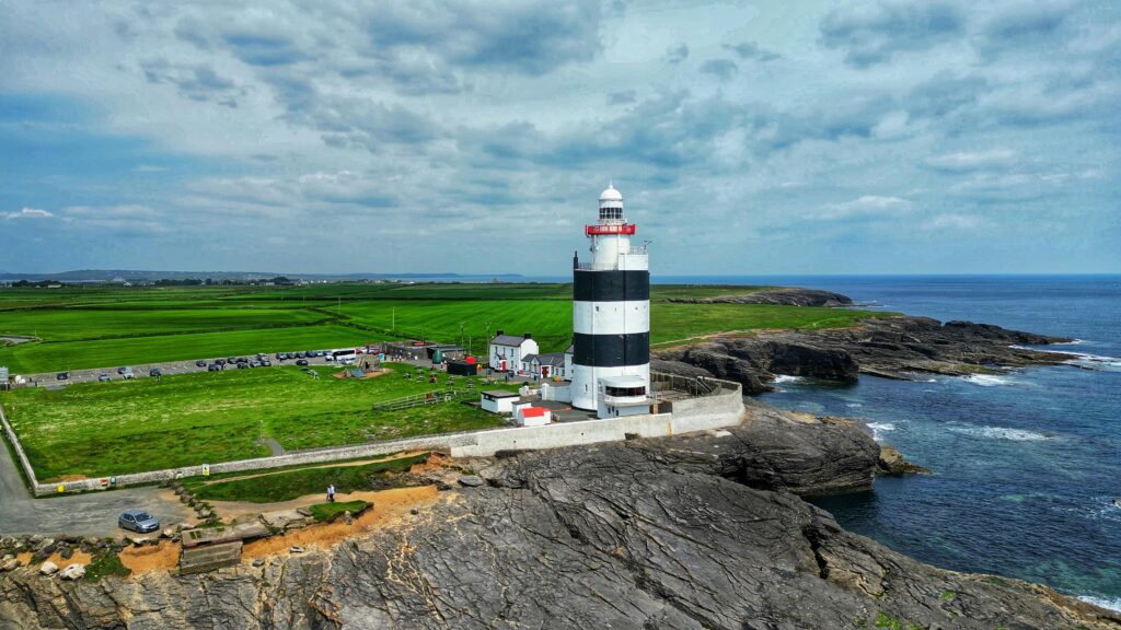 Hook Head lighthouse view from the air