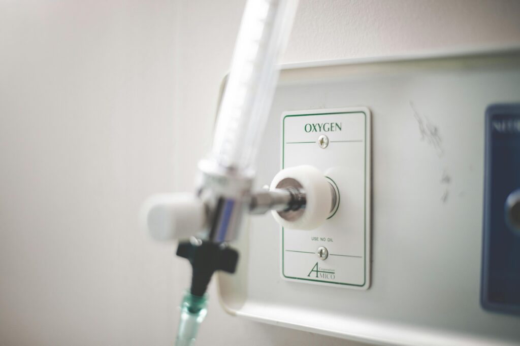 Oxygen outlet on wall
