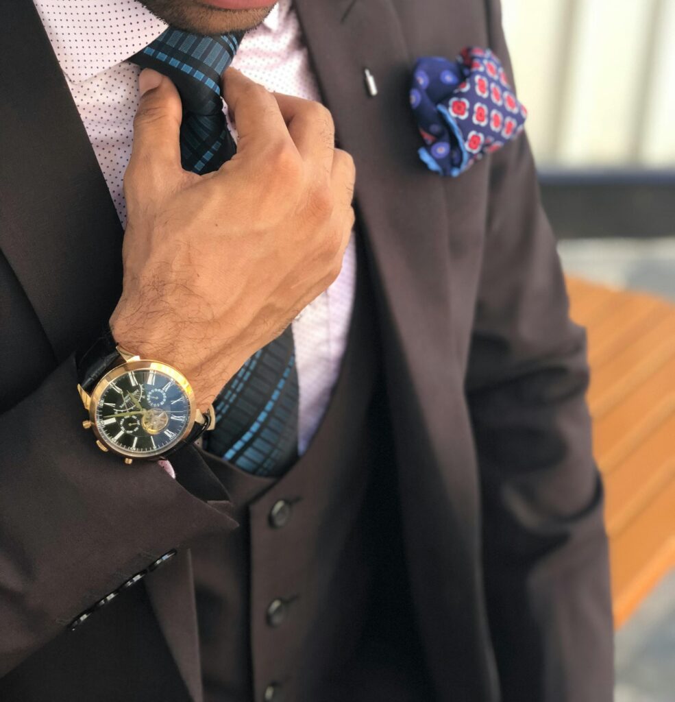 Man in formal suit jacket