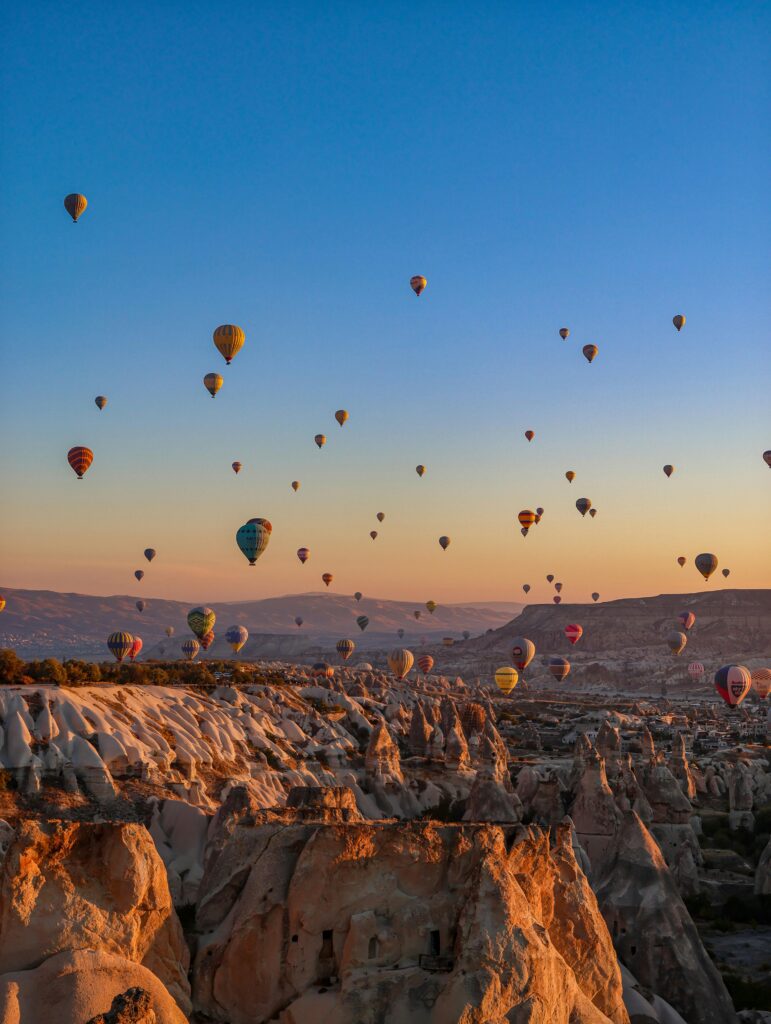 Hot air balloons at Cappodocia