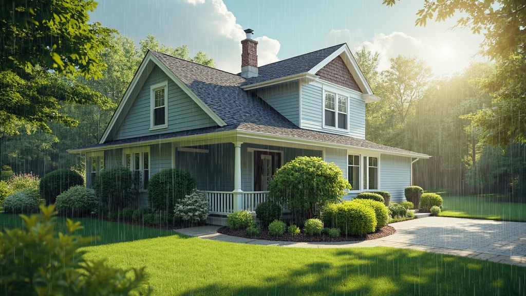 Beautiful blue house