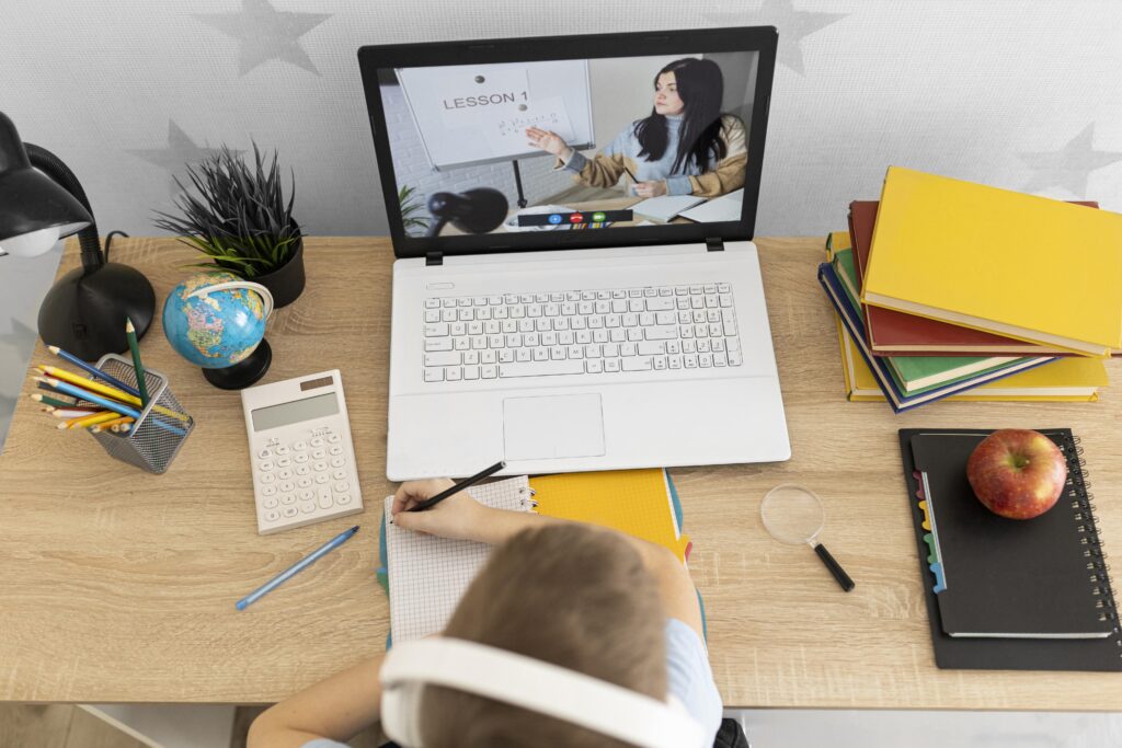 Child learning online