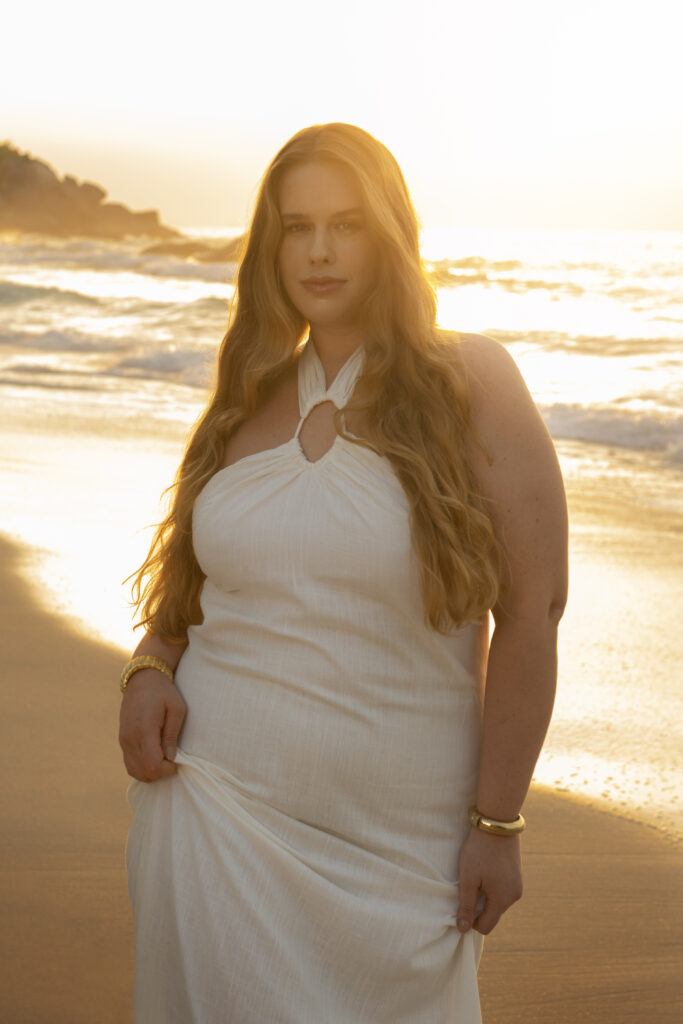 Beautiful curvy woman