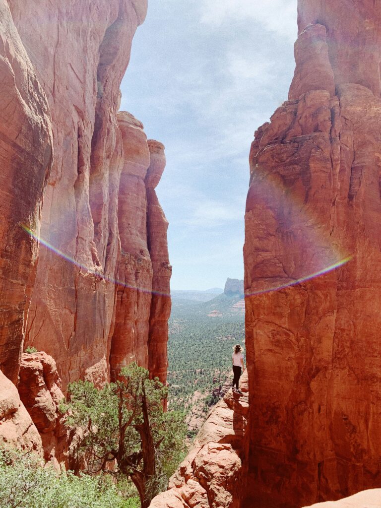 Person standing in Sedona, USA