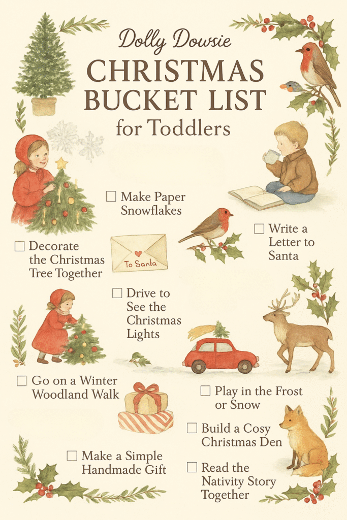 Christmas bucket list for toddlers