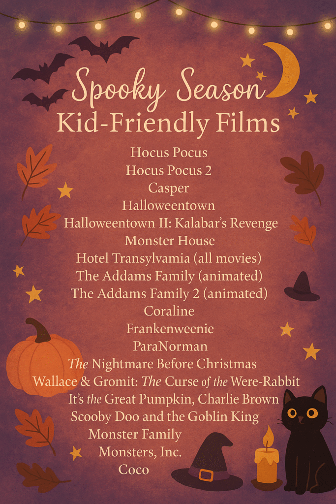 Halloween kid-friendly films