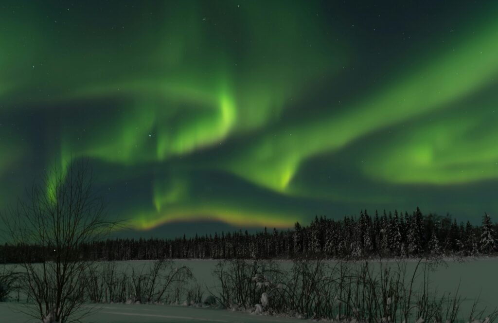 Northern Lights over North Pole, Alaska