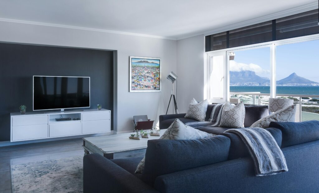 Coastal style living room