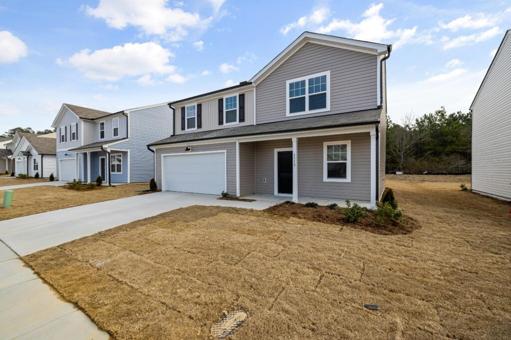 House with beige sliding