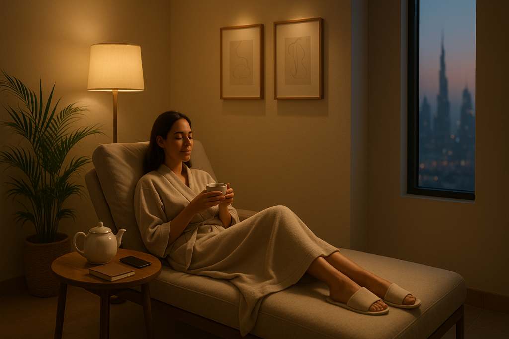 Woman relaxing