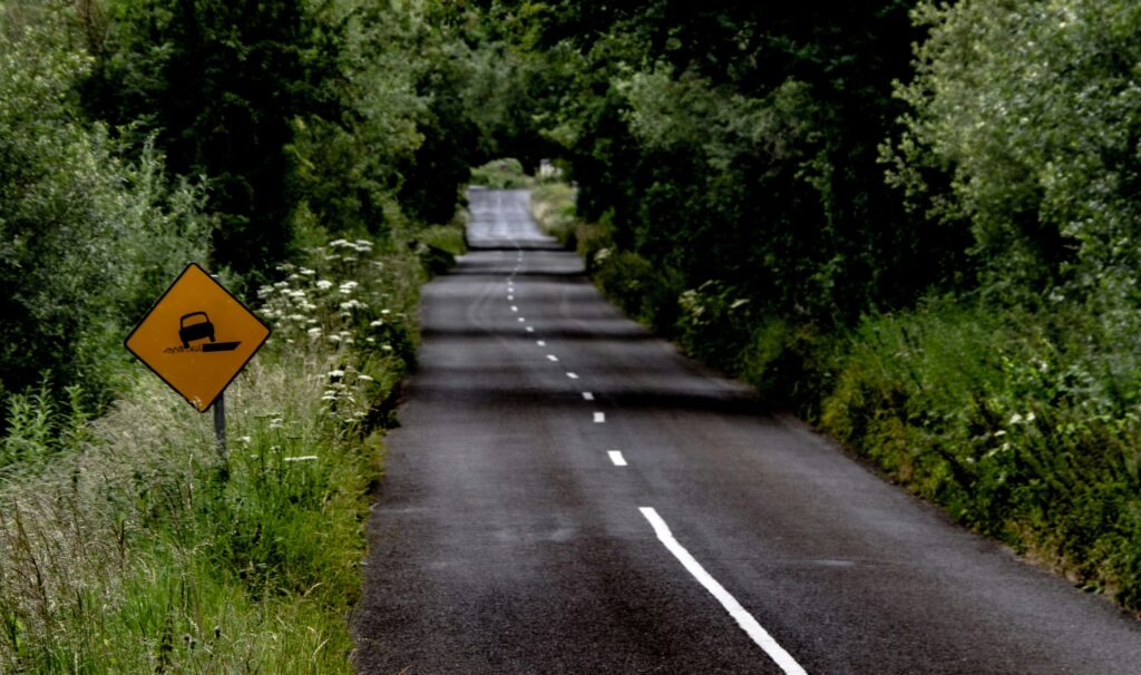 View of a road in Ireland
