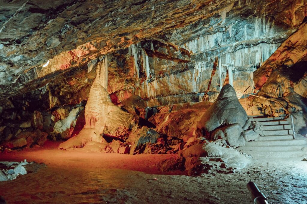 Inside view of the Mitchelstown Caves