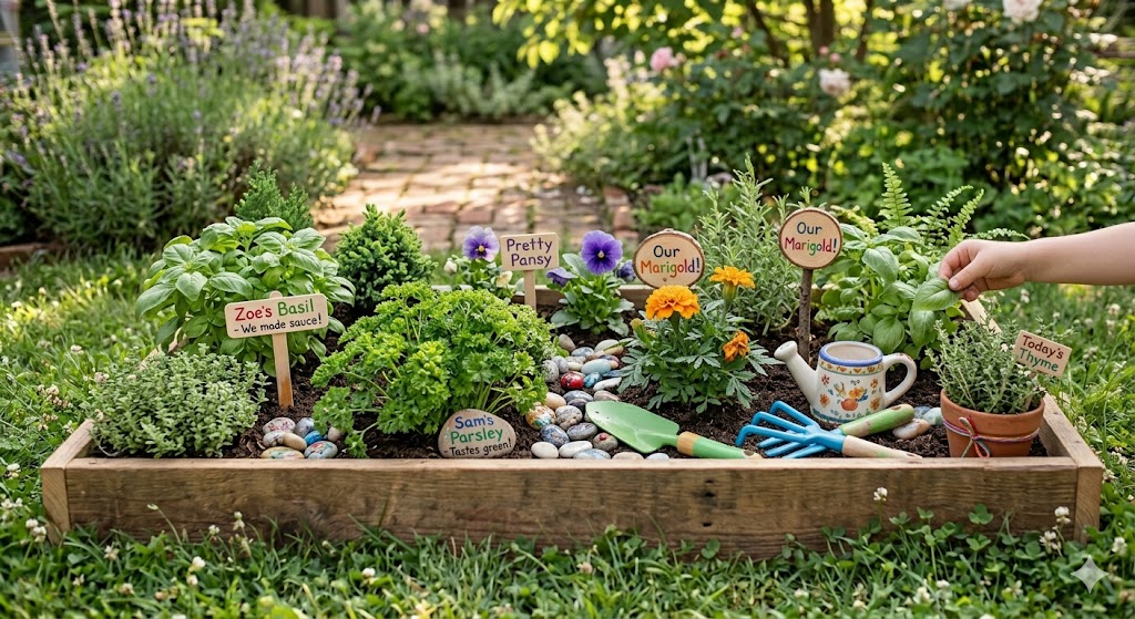 Kids mini garden