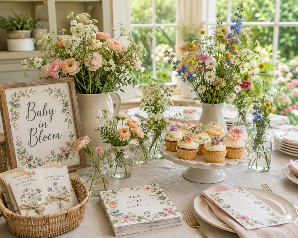 Baby in bloom baby shower theme