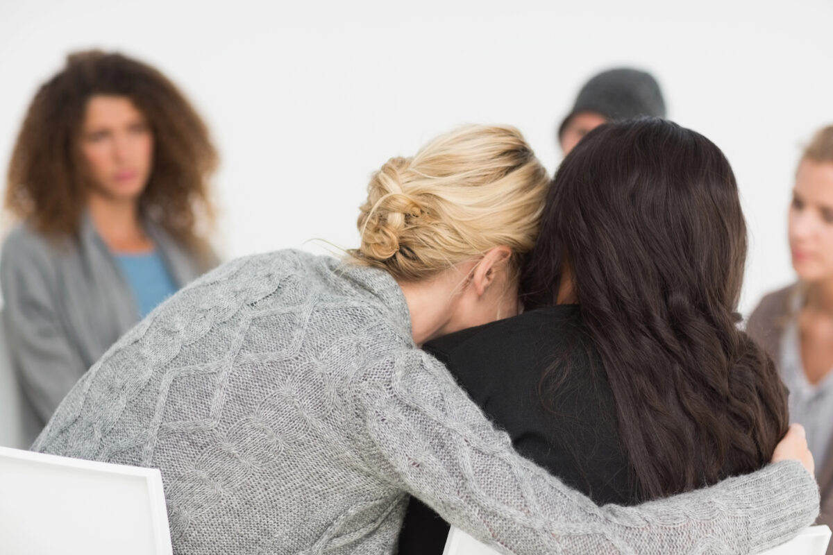 Supporting someone in a rehabilitation clinic