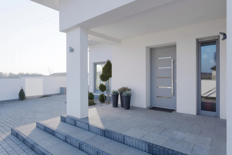 New front door on house