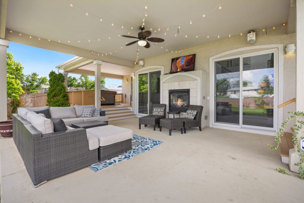 Beautiful outdoor patio area