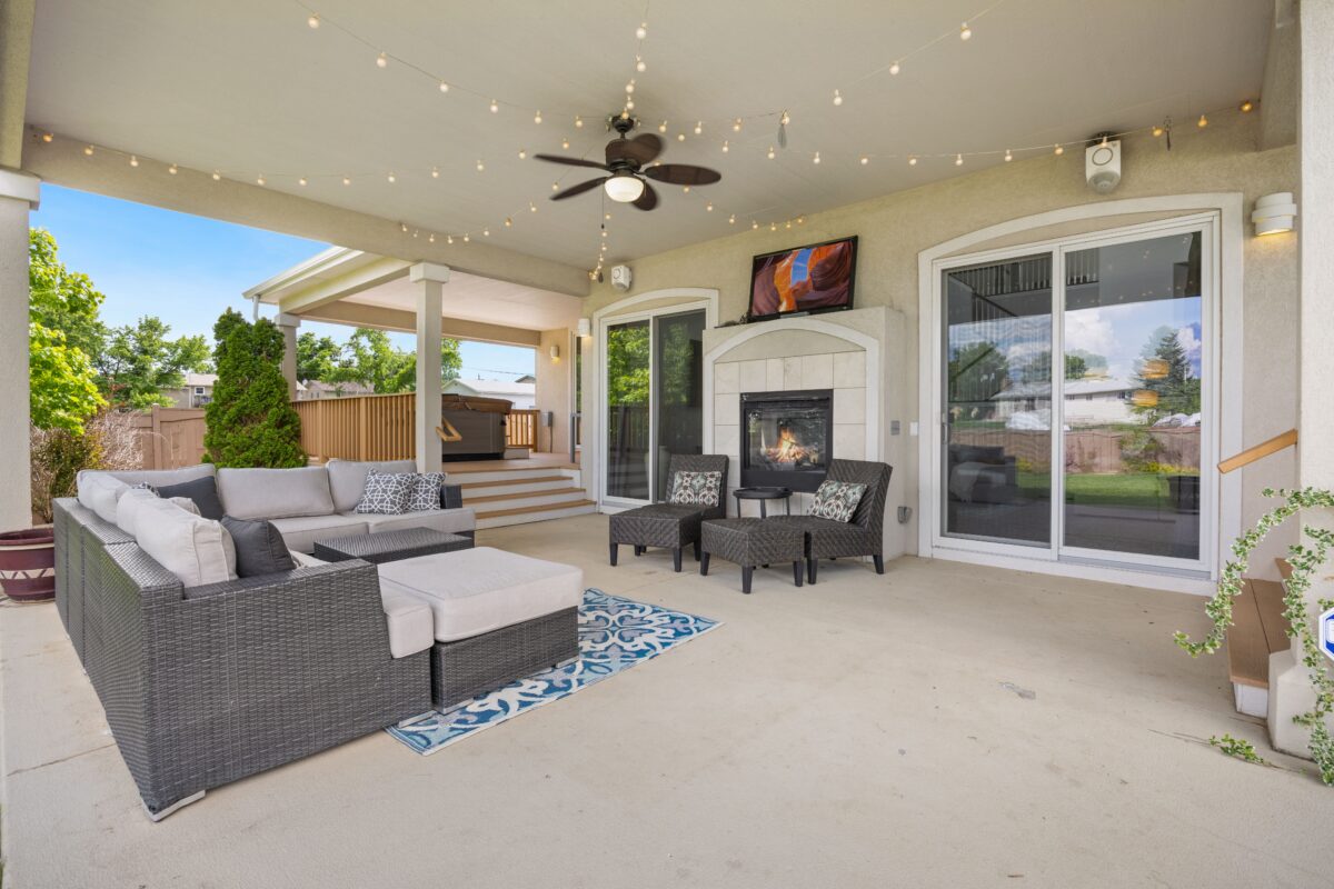Beautiful outdoor patio area
